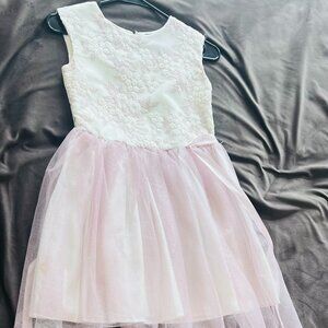 Girls ZUNIE Pink Embroidered Sparkle Party High Low Dress  Girls Size 10